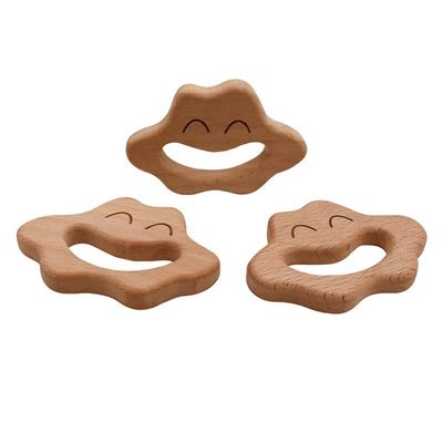 Los doctores Set de madera de Teether de los 5.5cm de madera médica del silicón