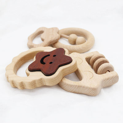 Los doctores Set de madera de Teether de los 5.5cm de madera médica del silicón