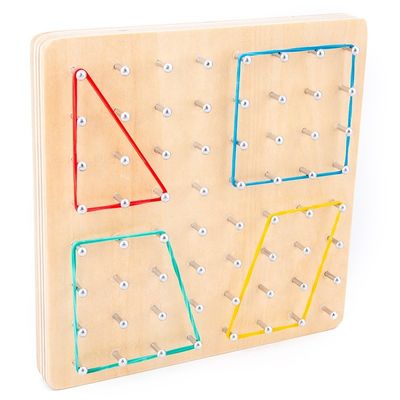 Ayuda a la ense6anza de aprendizaje de madera de Montessori de los juguetes del clavo el 16.5cm del lazo