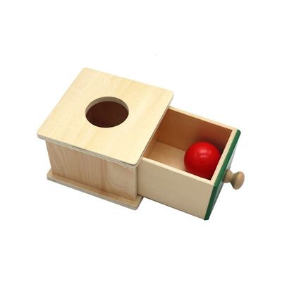 el bebé de madera sensorial del 12cm Montessori juega Beechwood coloreado caja del cajón de Montessori