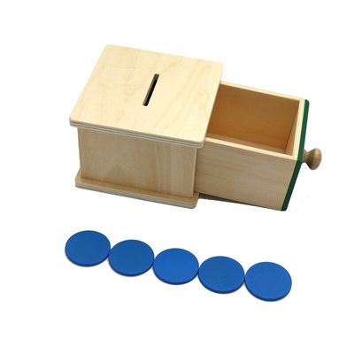 el bebé de madera sensorial del 12cm Montessori juega Beechwood coloreado caja del cajón de Montessori