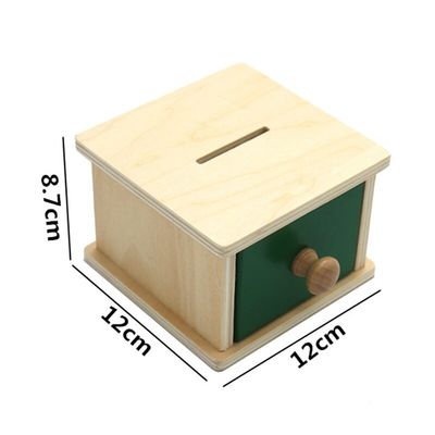 el bebé de madera sensorial del 12cm Montessori juega Beechwood coloreado caja del cajón de Montessori