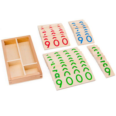 los números de madera de los 3.5cm desconciertan la cuenta de las ayudas a la ense6anza de la matemáticas de la tarjeta para los niños