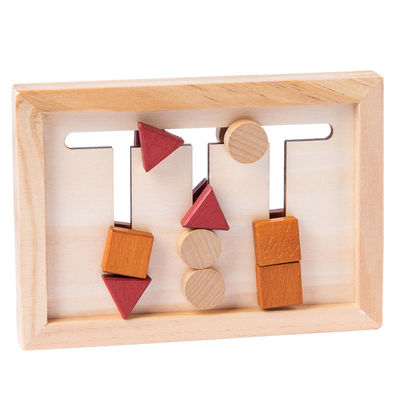 juego de aprendizaje preescolar geométrico Montessori del bebé de los 2cm de la matemáticas de madera de los juguetes