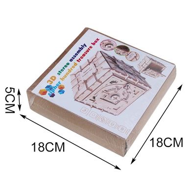 El rompecabezas de madera nórdico del bloque del INS juega la caja de madera del rompecabezas 3d mecánica
