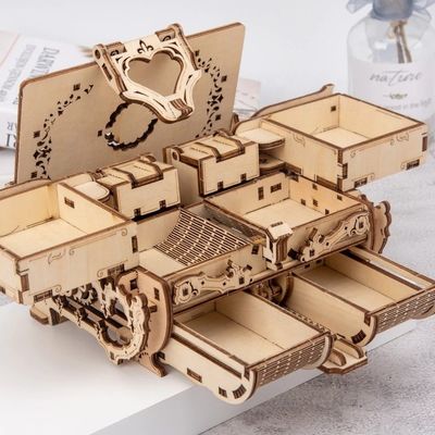 Rompecabezas mecánicos de madera 3d de los rompecabezas de madera mecánicos de la personalidad los 3.94in