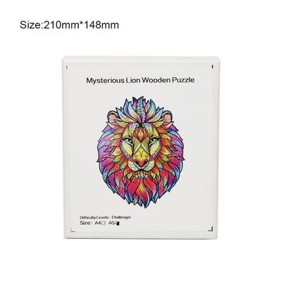 53g Lion Baby Building Blocks Wooden que apila los juegos interactivos animales del rompecabezas