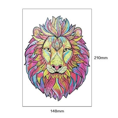 53g Lion Baby Building Blocks Wooden que apila los juegos interactivos animales del rompecabezas