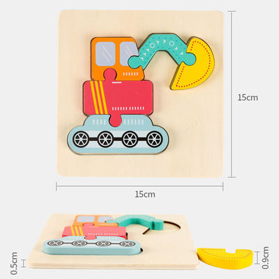 Rompecabezas animales de madera de Forest Wooden Block Puzzle Toys de la balanza del bebé los 0.9cm