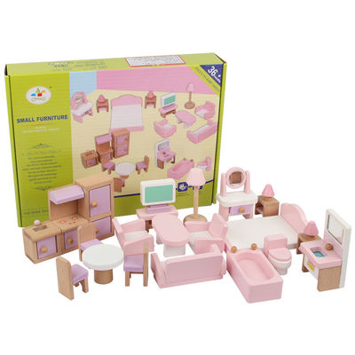 Muebles el 10.5cm naturales clásicos de Mini Wooden Doll House Toys