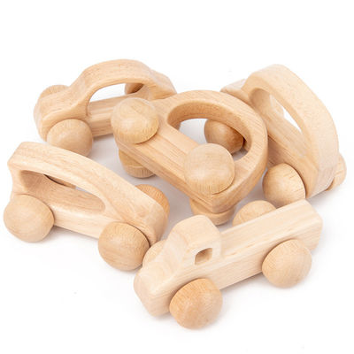 Coche de madera unisex ISO9001 Toy Police Montessori de la haya