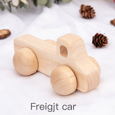 Coche de madera unisex ISO9001 Toy Police Montessori de la haya