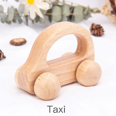 Coche de madera unisex ISO9001 Toy Police Montessori de la haya