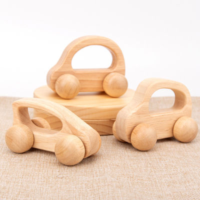 Coche de madera unisex ISO9001 Toy Police Montessori de la haya
