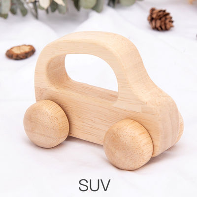 Coche de madera unisex ISO9001 Toy Police Montessori de la haya