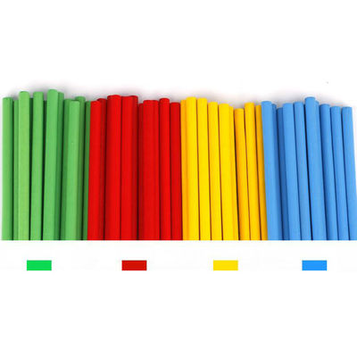 Tóxico de madera de Toy Montessori Counting Blocks Non de la matemáticas de Digitaces los 23cm del número