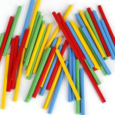 Tóxico de madera de Toy Montessori Counting Blocks Non de la matemáticas de Digitaces los 23cm del número