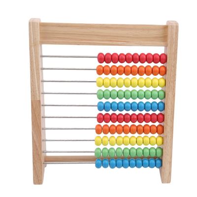 Gotas de cuenta de madera de madera de Toy Rainbow los 7cm de la matemáticas del ábaco aritmético