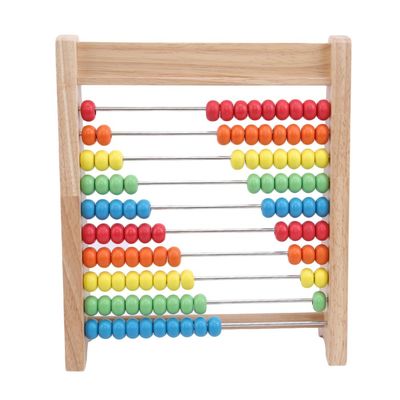 Gotas de cuenta de madera de madera de Toy Rainbow los 7cm de la matemáticas del ábaco aritmético