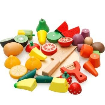 La fruta de madera y Veg de la cocina los 5.9in juega el corte magnético de la fruta