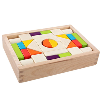 Unidades de creación de madera Toy Stacking del castillo grande del 15cm 30 pedazos