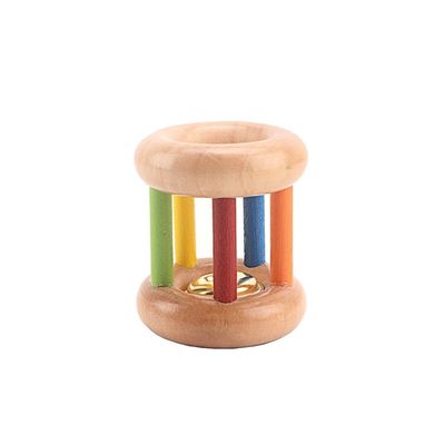 Instrumentos musicales de madera BeBe Tambor de los juguetes del Handbell el 15CM