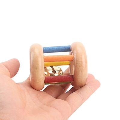 Instrumentos musicales de madera BeBe Tambor de los juguetes del Handbell el 15CM