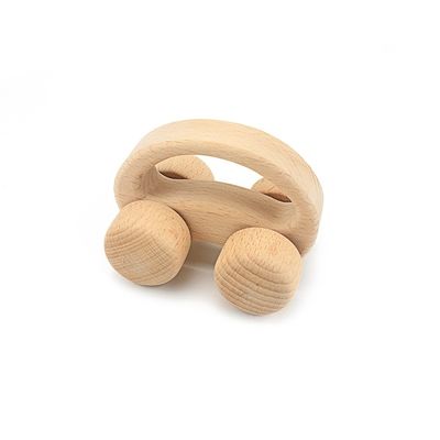 El Handbell 6 avanza lentamente la madera de haya segura de madera de Teethers Tambor Teether