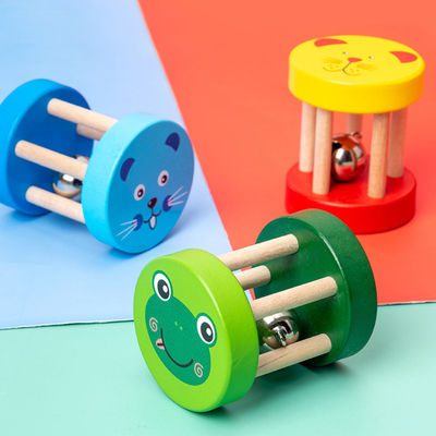 Sistema de madera del instrumento del bebé musical de madera de los juguetes del traqueteo el 1.9in de Montessori