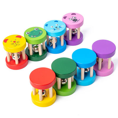 Sistema de madera del instrumento del bebé musical de madera de los juguetes del traqueteo el 1.9in de Montessori