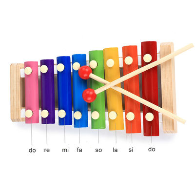 Musical de madera del niño unisex juega el xilófono de madera del bebé