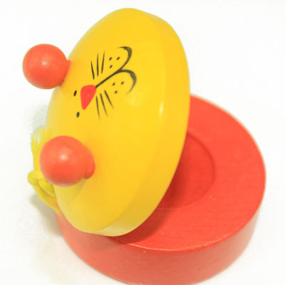 Chapaleta de madera Toy Handle Musical Instruments de las castañuelas los 2.5cm