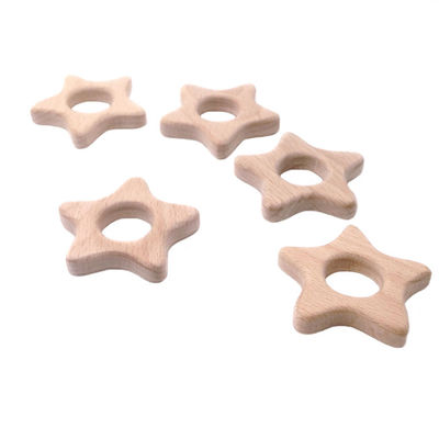 La dentición de madera Toy Rabbit de la haya los 2cm los 4cm personalizó Teether de madera