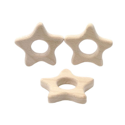 La dentición de madera Toy Rabbit de la haya los 2cm los 4cm personalizó Teether de madera