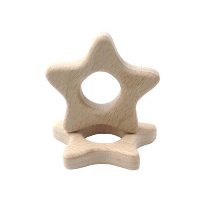 La dentición de madera Toy Rabbit de la haya los 2cm los 4cm personalizó Teether de madera