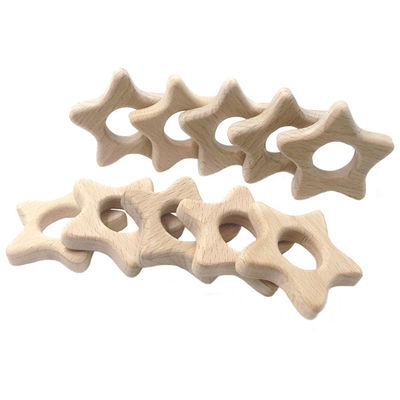 La dentición de madera Toy Rabbit de la haya los 2cm los 4cm personalizó Teether de madera
