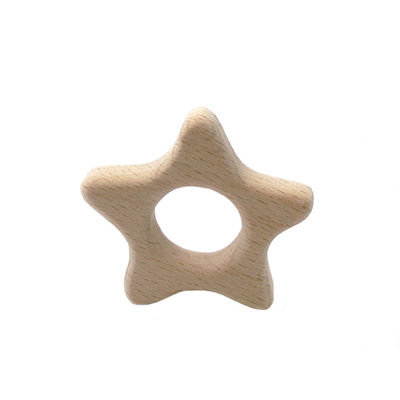 La dentición de madera Toy Rabbit de la haya los 2cm los 4cm personalizó Teether de madera