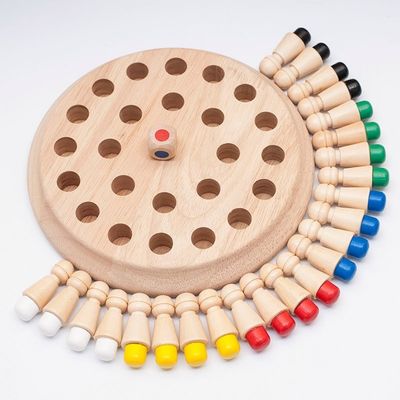 ajedrez de madera de madera del Matchstick de la memoria del bloque los 4cm del ajedrez de la memoria de los juguetes del 1.6in