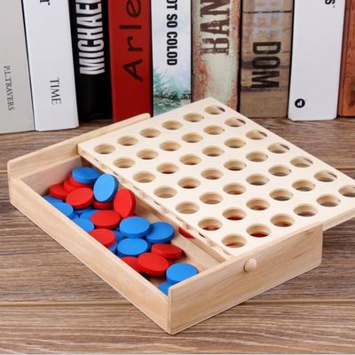 Los pedazos de ajedrez los 4cm de madera educativos de la fila fijaron el regalo de cumpleaños de los niños