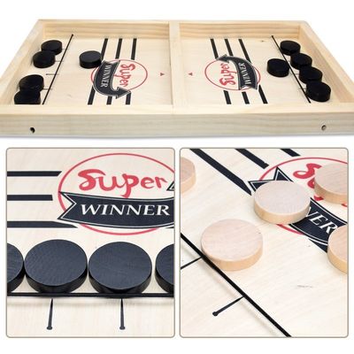Puck Unisex Wooden Chess Pieces envejece hockey de madera de la honda 4