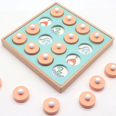 Juguete unisex del ajedrez del juego del rompecabezas del partido de la memoria de Montessori 3D