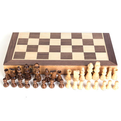 Juego de ajedrez magnético de madera plegable grande del tablero de ajedrez de los inspectores el 1.97in