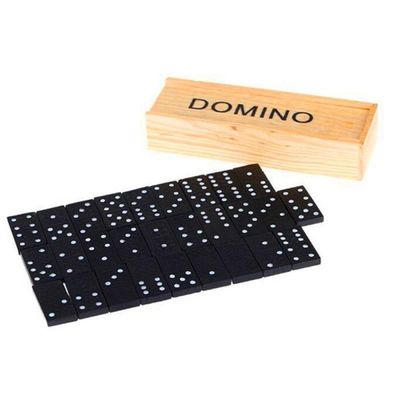 Los bloques de madera del dominó del juego 28Pcs del viaje suben a la educación temprana