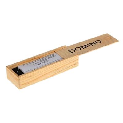 Los bloques de madera del dominó del juego 28Pcs del viaje suben a la educación temprana