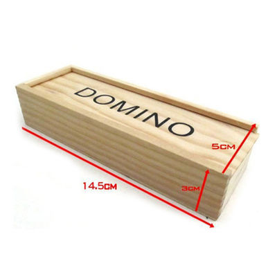 Los bloques de madera del dominó del juego 28Pcs del viaje suben a la educación temprana