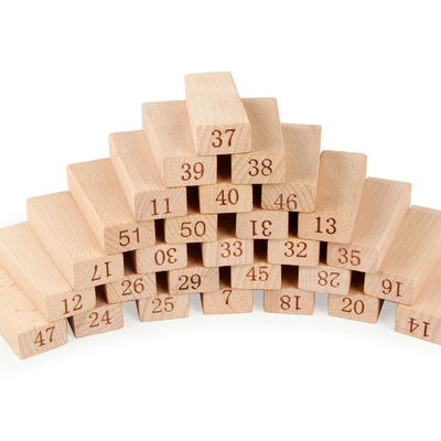Bloques de Jenga de los dominós de las unidades de creación del registro de Digitaces 51PCS