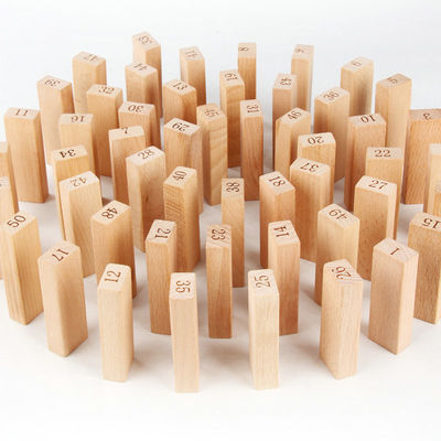 Bloques de Jenga de los dominós de las unidades de creación del registro de Digitaces 51PCS