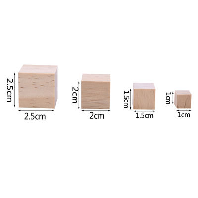 Bloques cuadrados de madera de los artes de madera inacabados del pino el 1.5cm del árbol