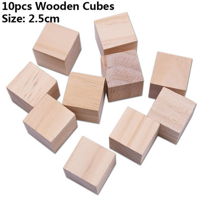 Bloques cuadrados de madera de los artes de madera inacabados del pino el 1.5cm del árbol