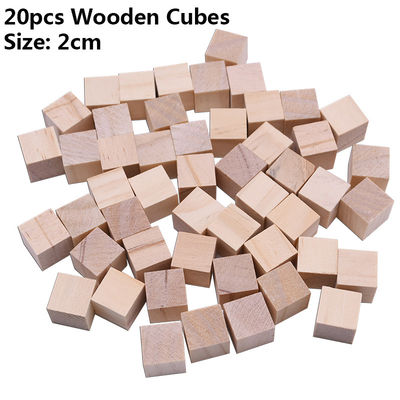 Bloques cuadrados de madera de los artes de madera inacabados del pino el 1.5cm del árbol